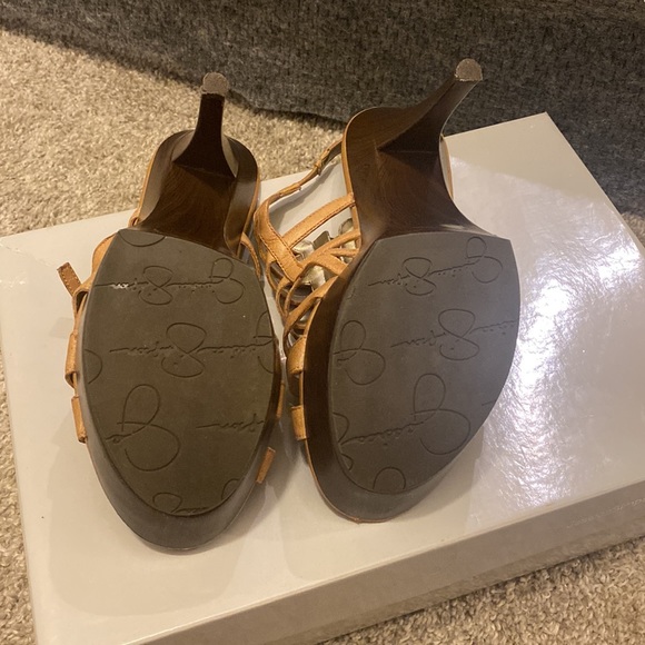 8.5 Jessica Simpson sandals in honey /tan. Used but in good condition. $30. - Picture 4 of 5